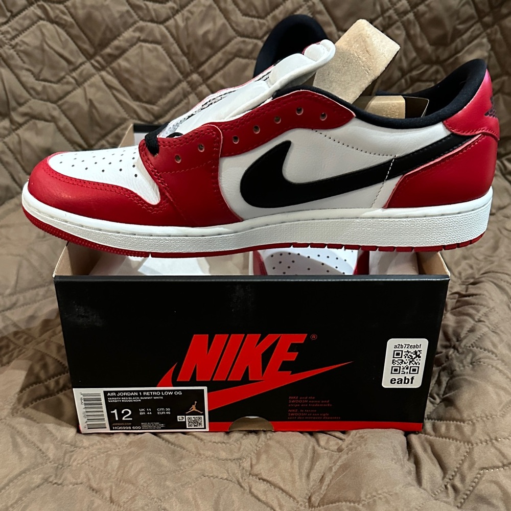 Nike Air Jordan 1 Retro Low OG White/Red/Black